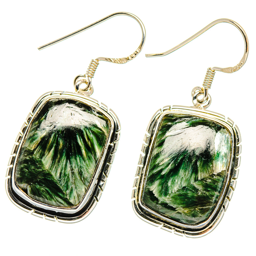 Seraphinite Earrings handcrafted by Ana Silver Co - EARR422831