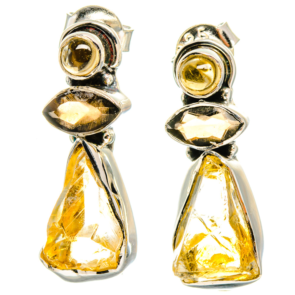 Citrine Earrings handcrafted by Ana Silver Co - EARR422841