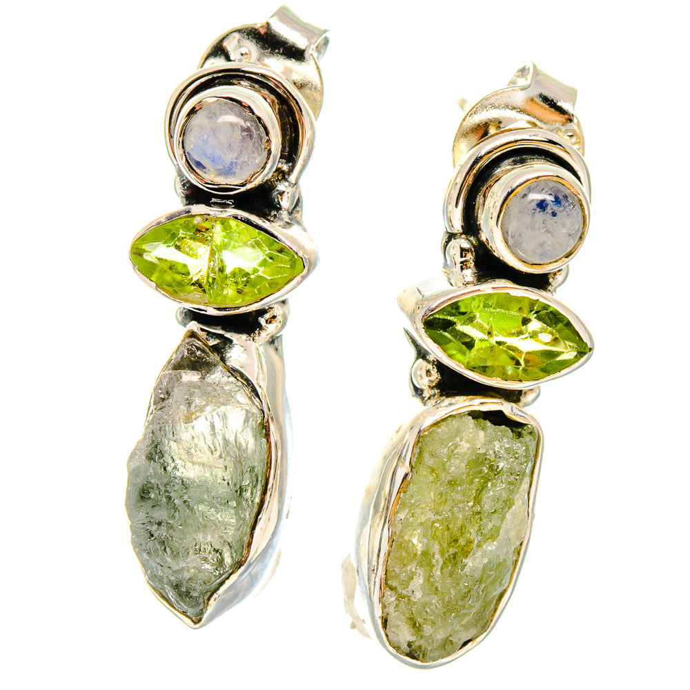 Green Amethyst Earrings handcrafted by Ana Silver Co - EARR422872