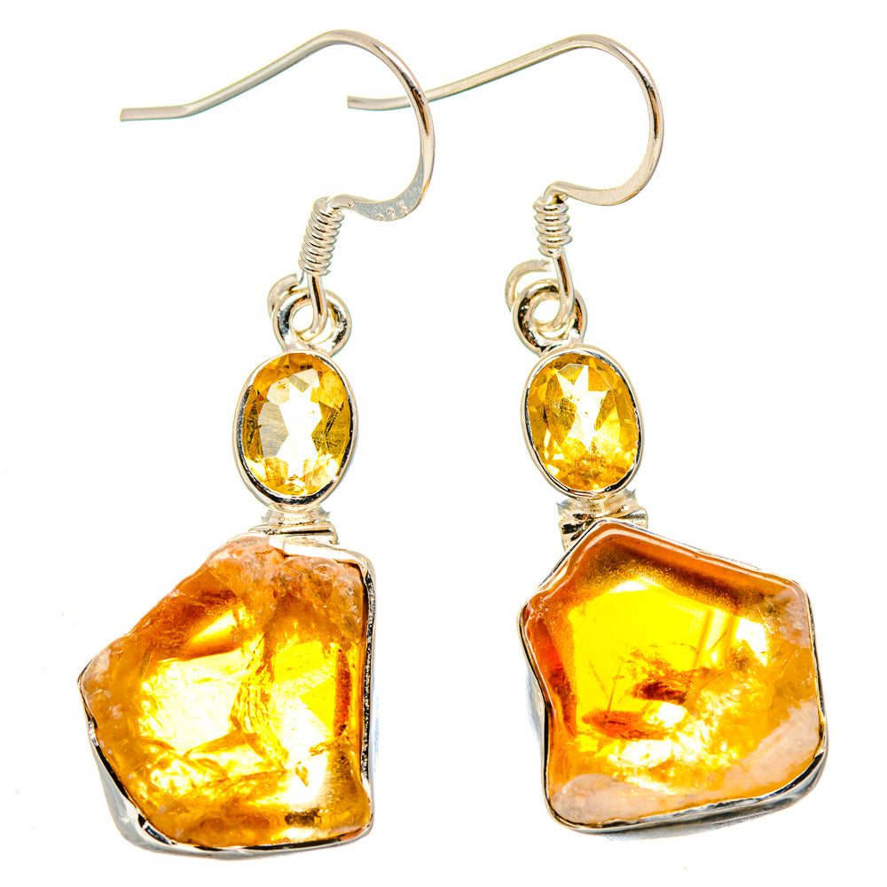 Citrine Earrings handcrafted by Ana Silver Co - EARR422874