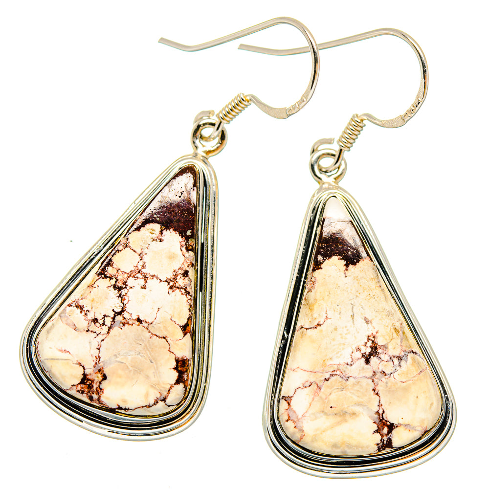 Wild Horse Jasper Earrings handcrafted by Ana Silver Co - EARR422904