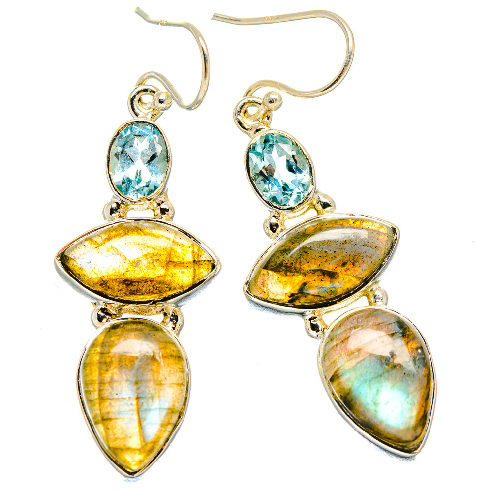 Labradorite Earrings handcrafted by Ana Silver Co - EARR422906