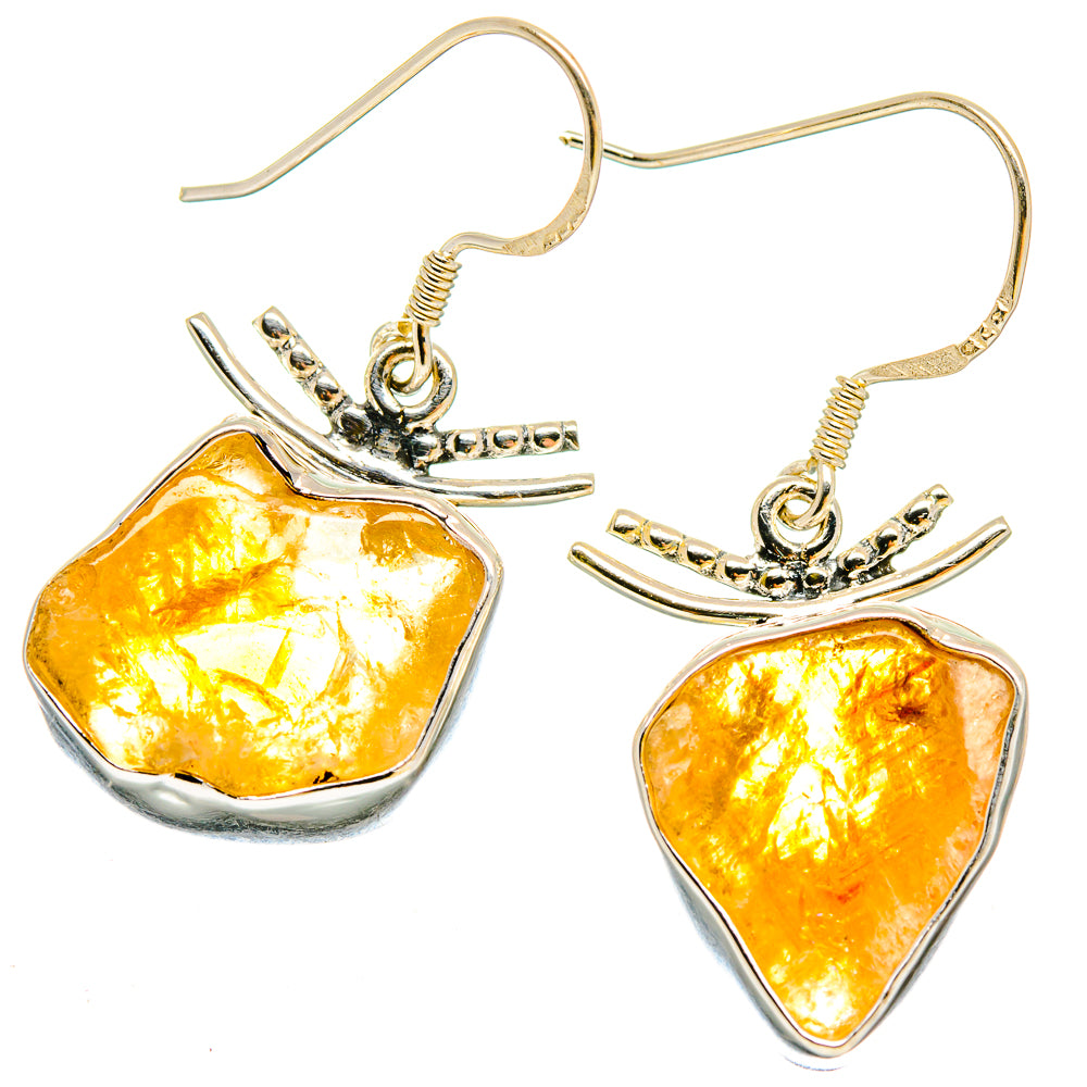 Citrine Earrings handcrafted by Ana Silver Co - EARR422941