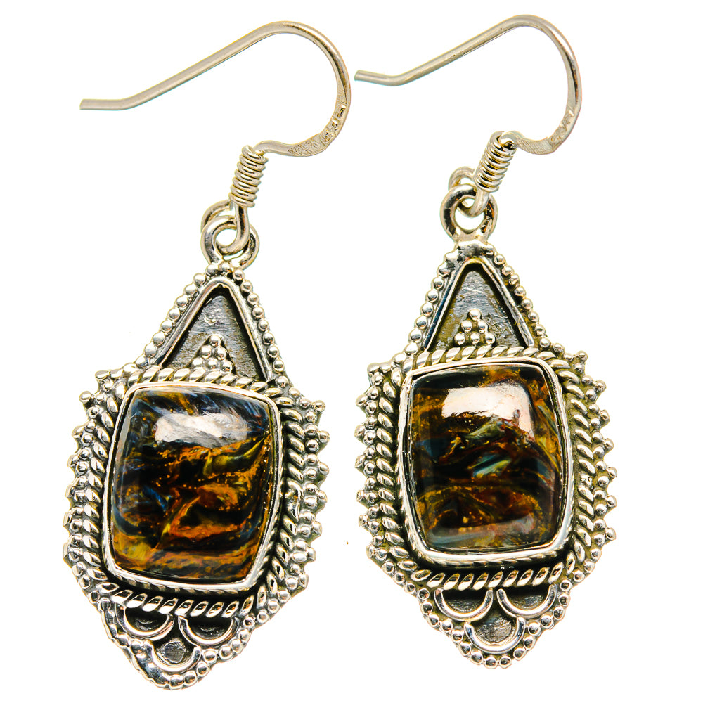 Pietersite Earrings handcrafted by Ana Silver Co - EARR422978
