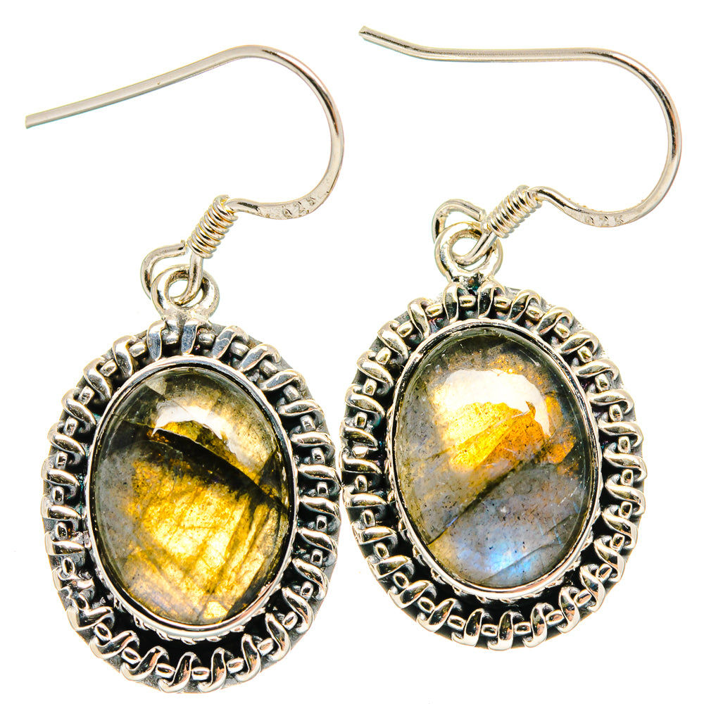 Labradorite Earrings handcrafted by Ana Silver Co - EARR423039