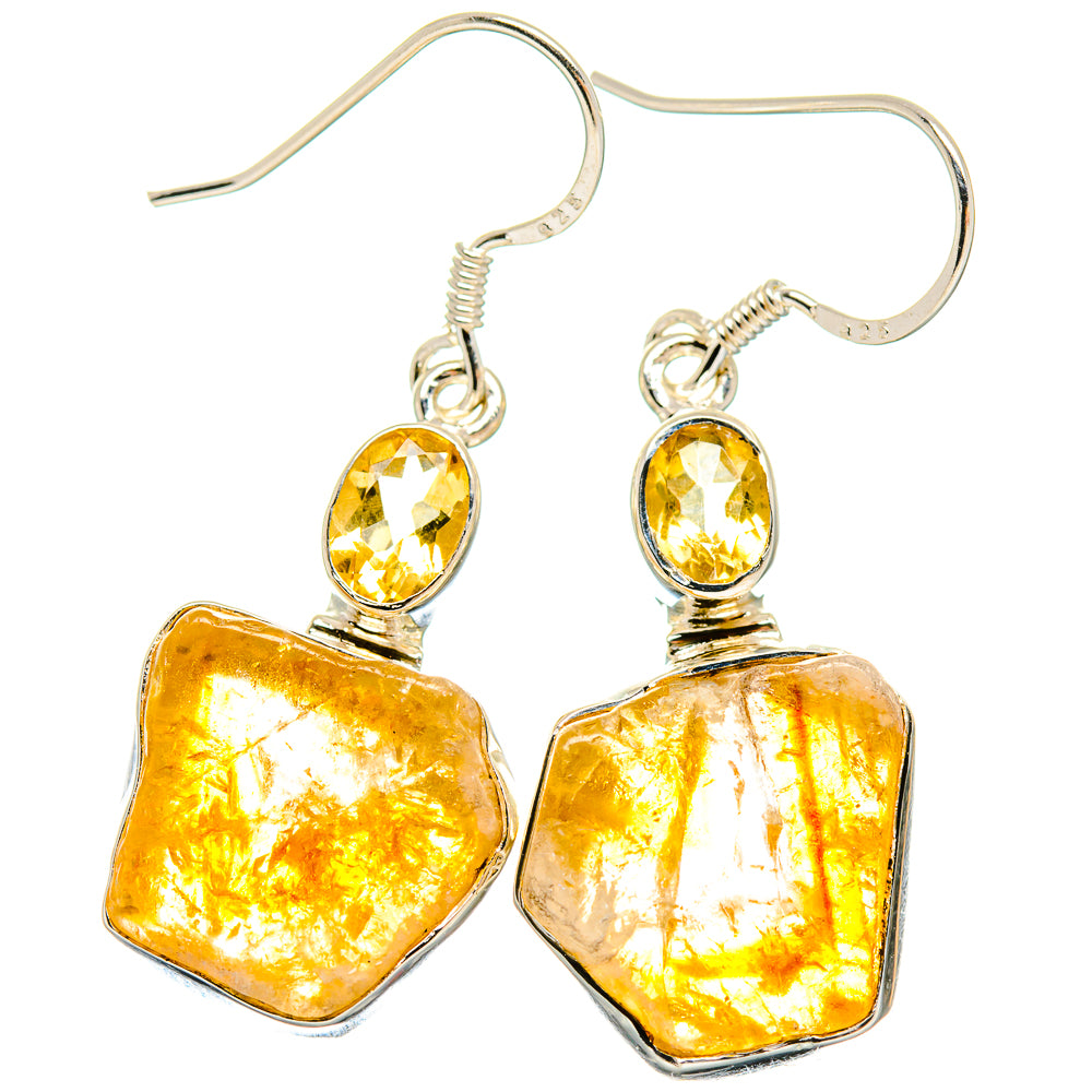 Citrine Earrings handcrafted by Ana Silver Co - EARR423078