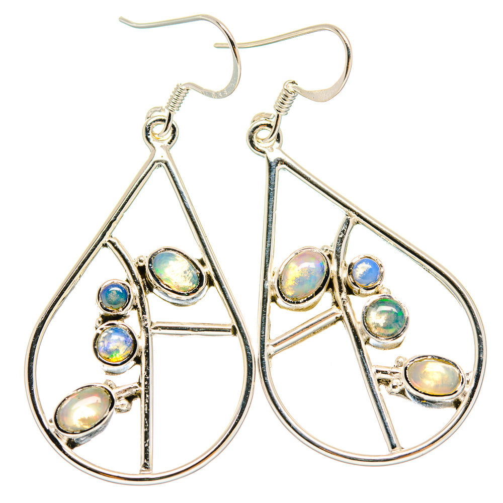 Ethiopian Opal Earrings handcrafted by Ana Silver Co - EARR423108