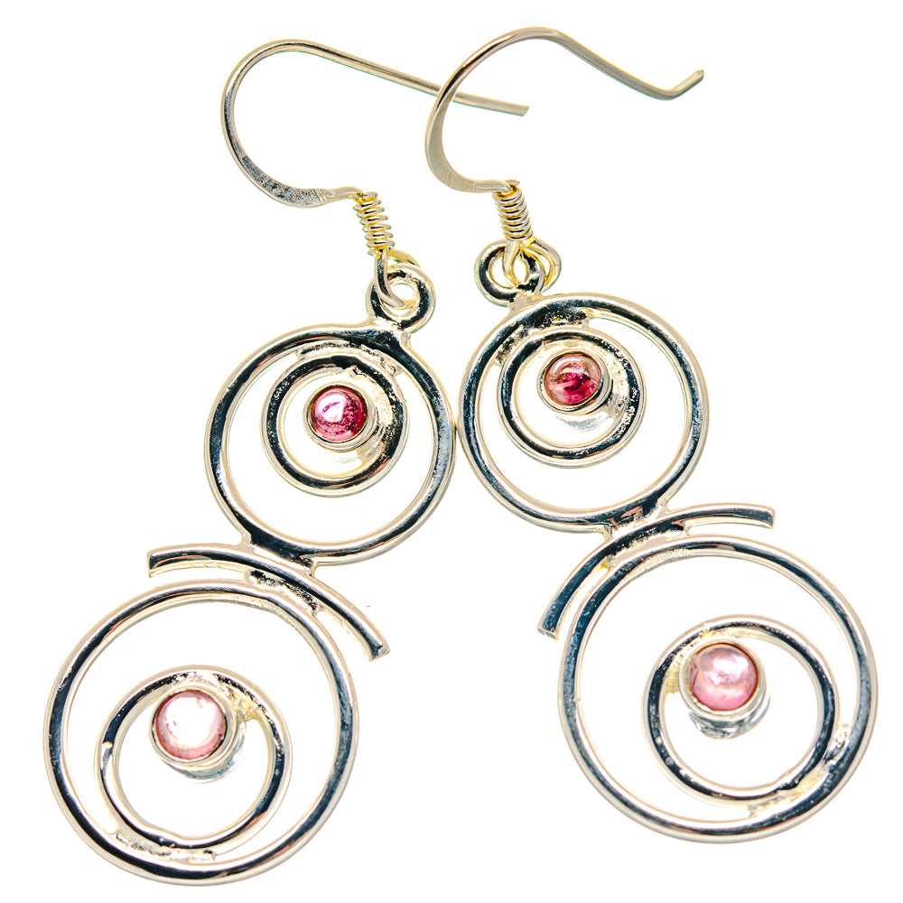 Pink Tourmaline Earrings handcrafted by Ana Silver Co - EARR423257