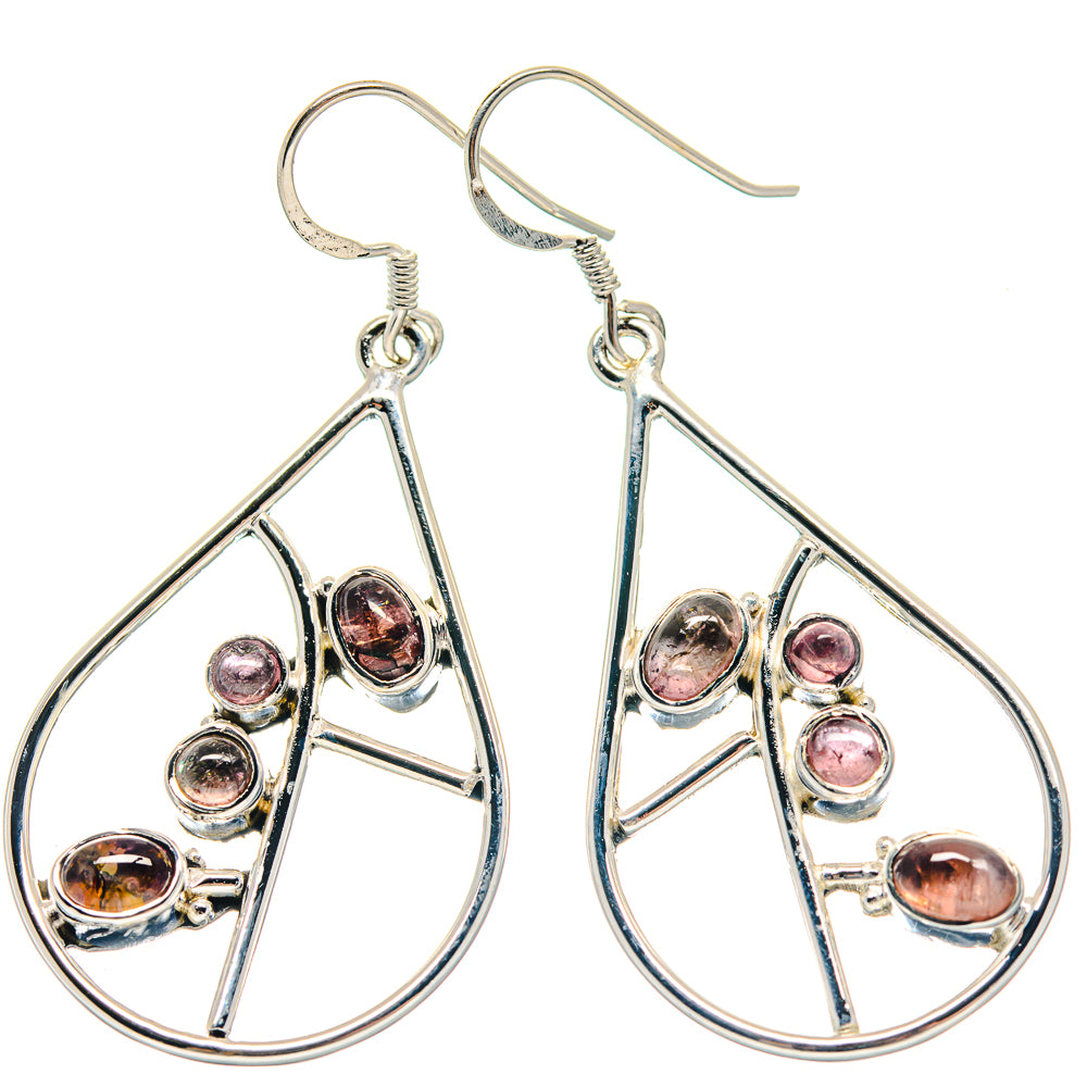 Pink Tourmaline Earrings handcrafted by Ana Silver Co - EARR423259