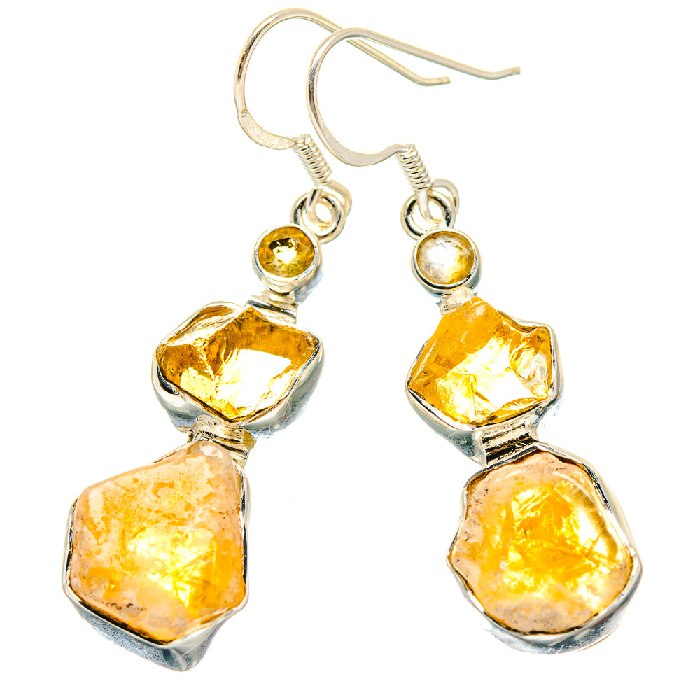 Citrine Earrings handcrafted by Ana Silver Co - EARR423285