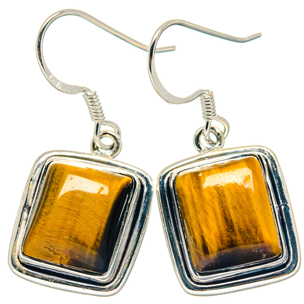 Tiger Eye Earrings handcrafted by Ana Silver Co - EARR423335
