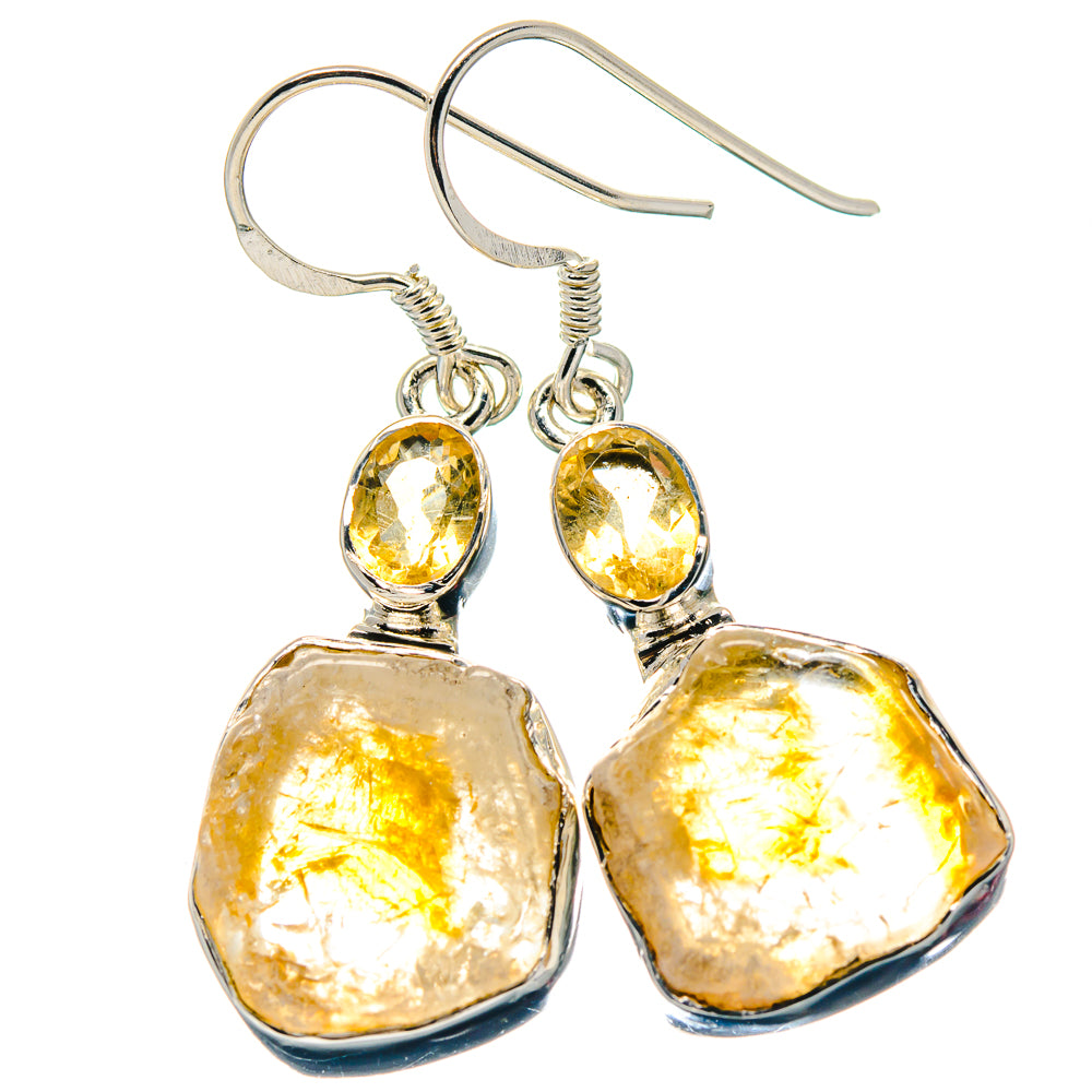 Citrine Earrings handcrafted by Ana Silver Co - EARR423347