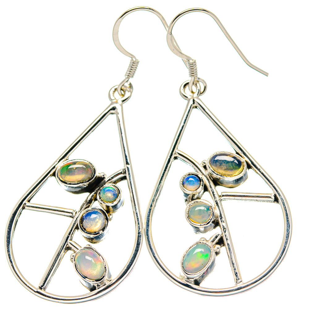 Ethiopian Opal Earrings handcrafted by Ana Silver Co - EARR423359