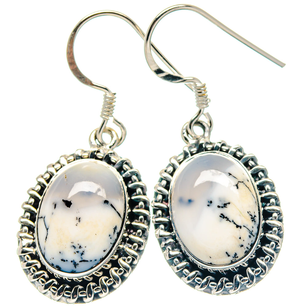Dendritic Opal Earrings handcrafted by Ana Silver Co - EARR423387
