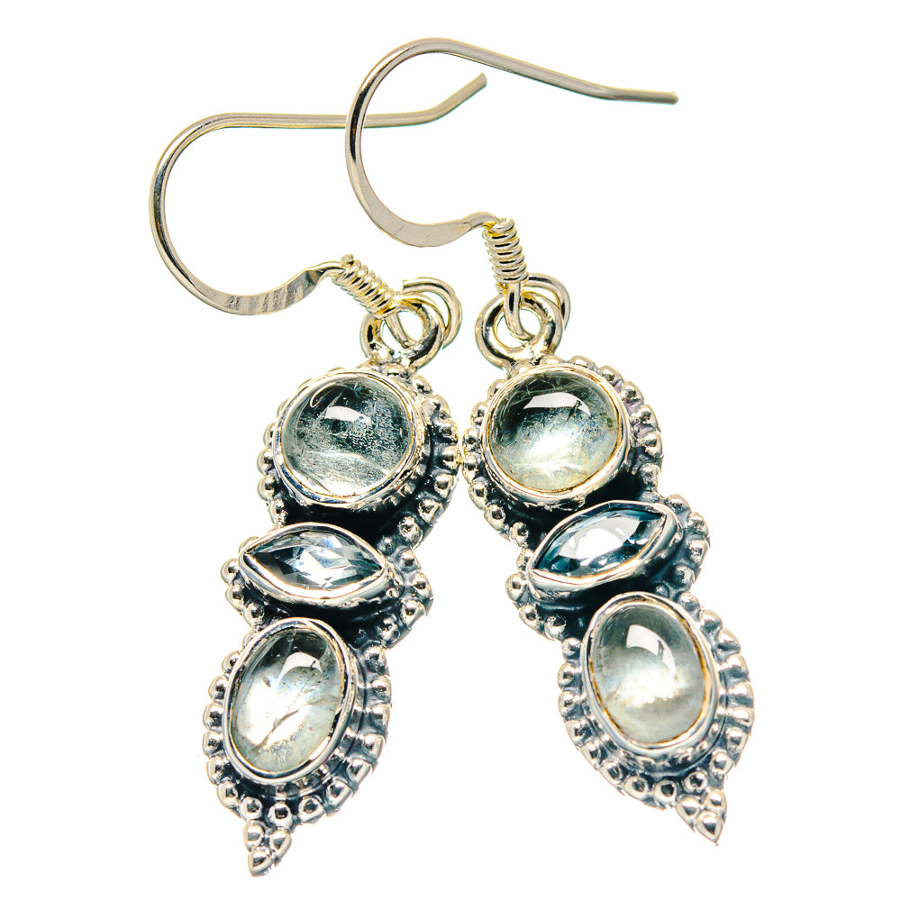 Aquamarine Earrings handcrafted by Ana Silver Co - EARR423388