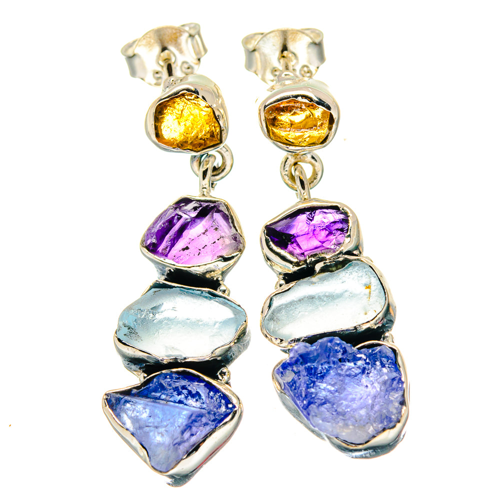 Tanzanite Earrings handcrafted by Ana Silver Co - EARR423395