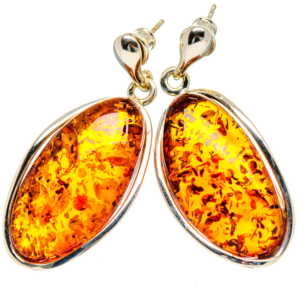 Baltic Amber Earrings handcrafted by Ana Silver Co - EARR423518