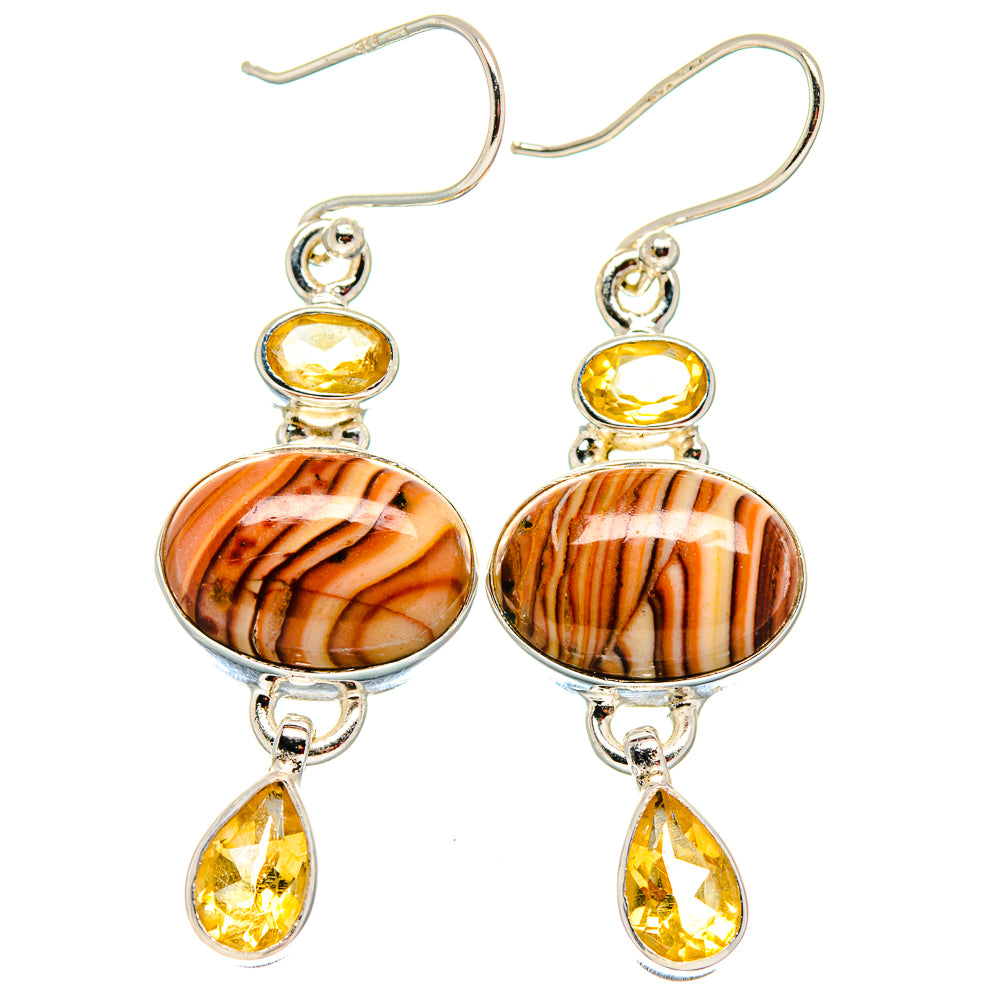 Imperial Jasper Earrings handcrafted by Ana Silver Co - EARR423779