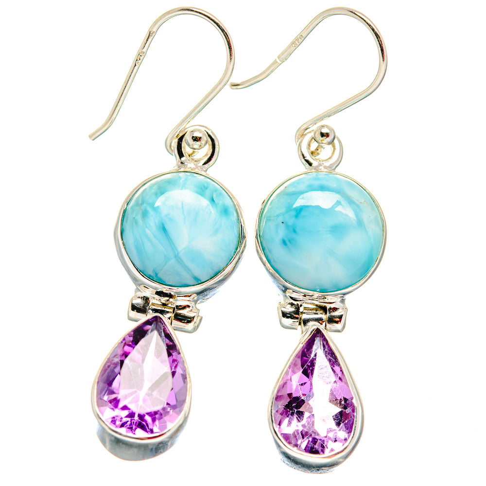 Larimar Earrings handcrafted by Ana Silver Co - EARR423788