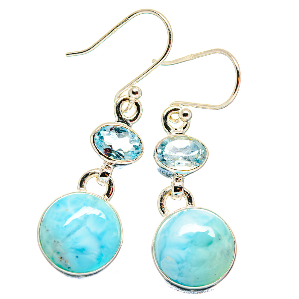 Larimar Earrings handcrafted by Ana Silver Co - EARR423804