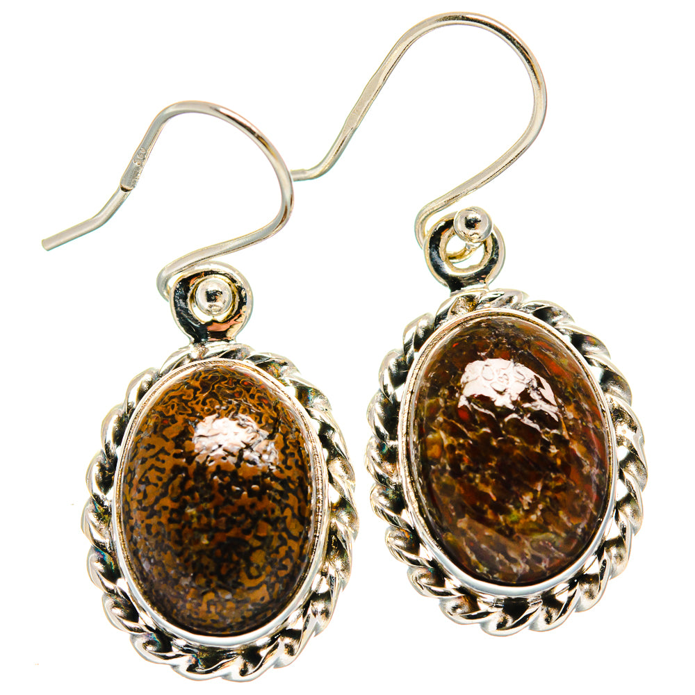 Dinosaur Bone Earrings handcrafted by Ana Silver Co - EARR423872 - Photo 2