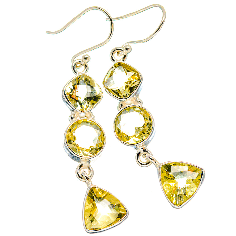 Citrine Earrings handcrafted by Ana Silver Co - EARR423898