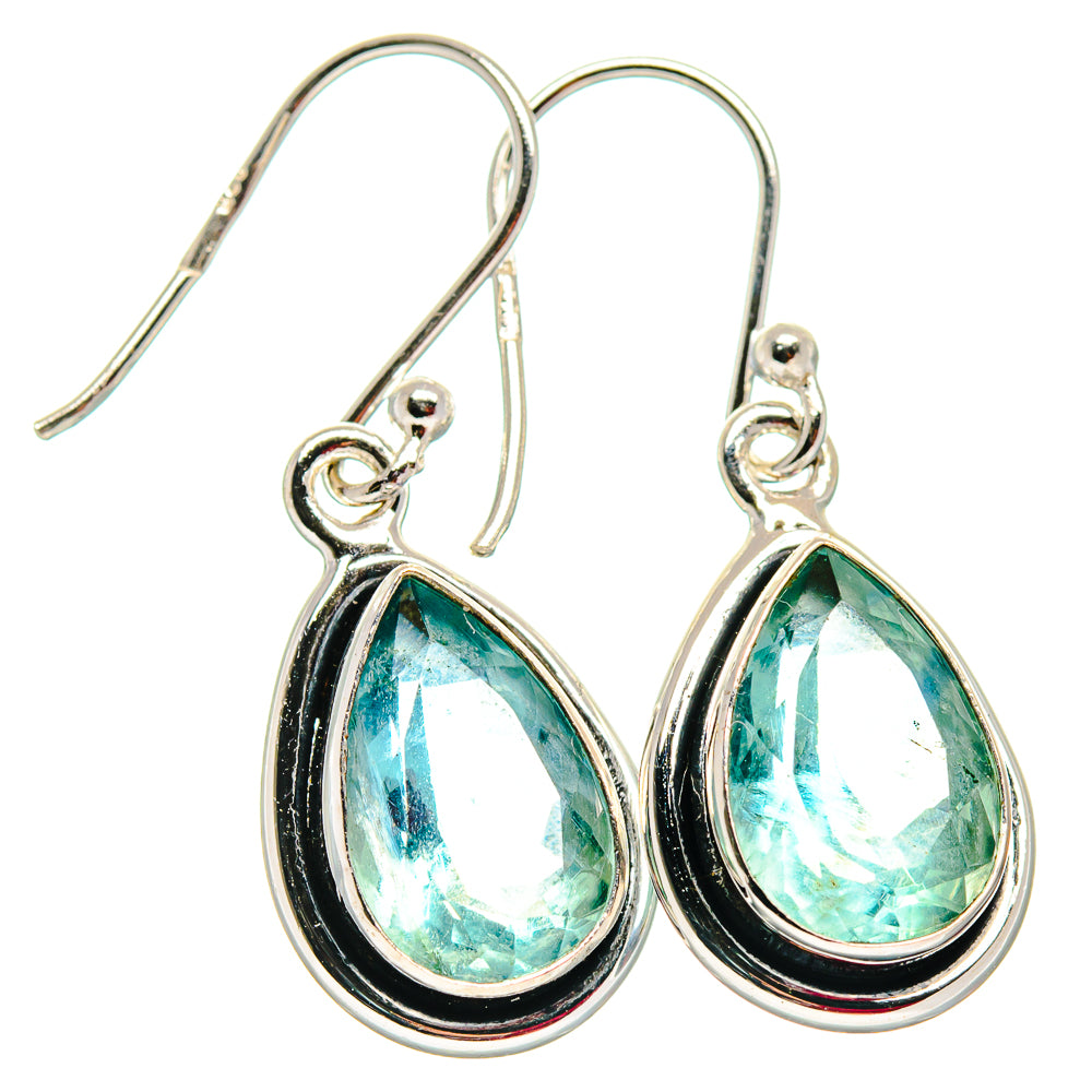 Green Fluorite Earrings handcrafted by Ana Silver Co - EARR424023