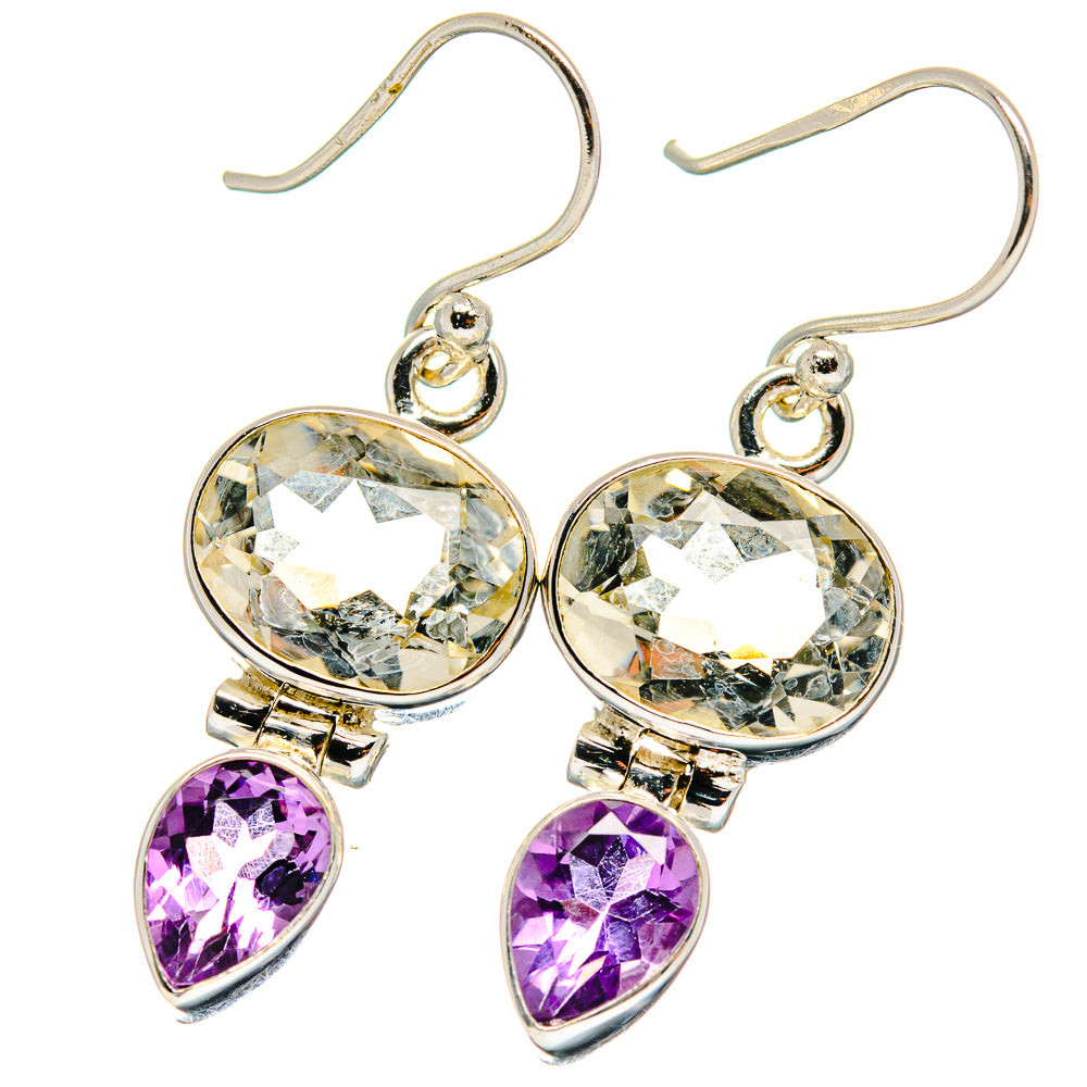 White Quartz Earrings handcrafted by Ana Silver Co - EARR424067