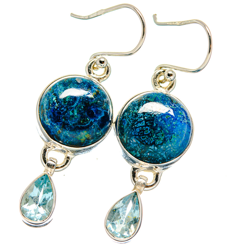 Azurite Earrings handcrafted by Ana Silver Co - EARR424087