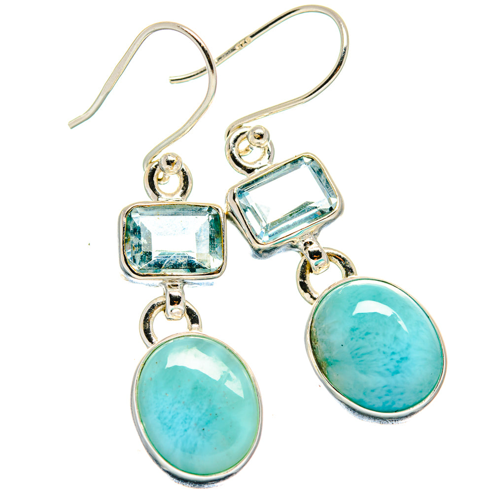 Larimar Earrings handcrafted by Ana Silver Co - EARR424235