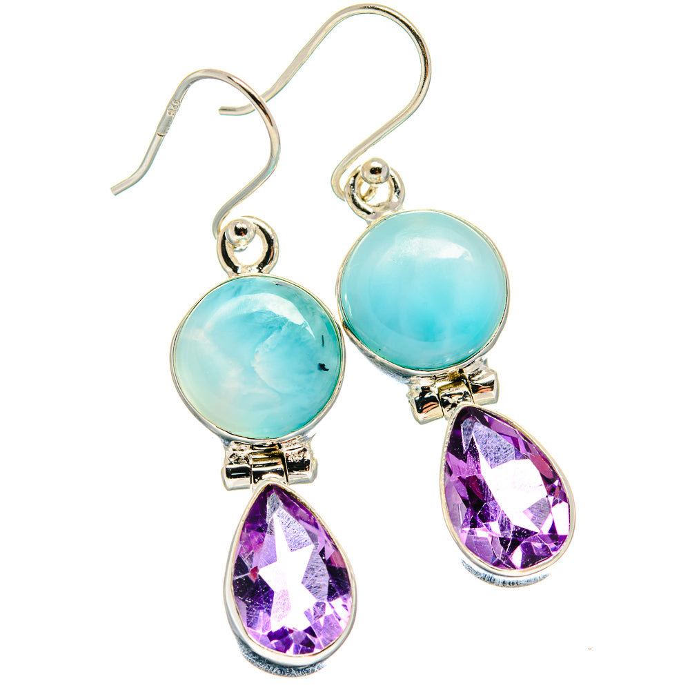 Larimar Earrings handcrafted by Ana Silver Co - EARR424257