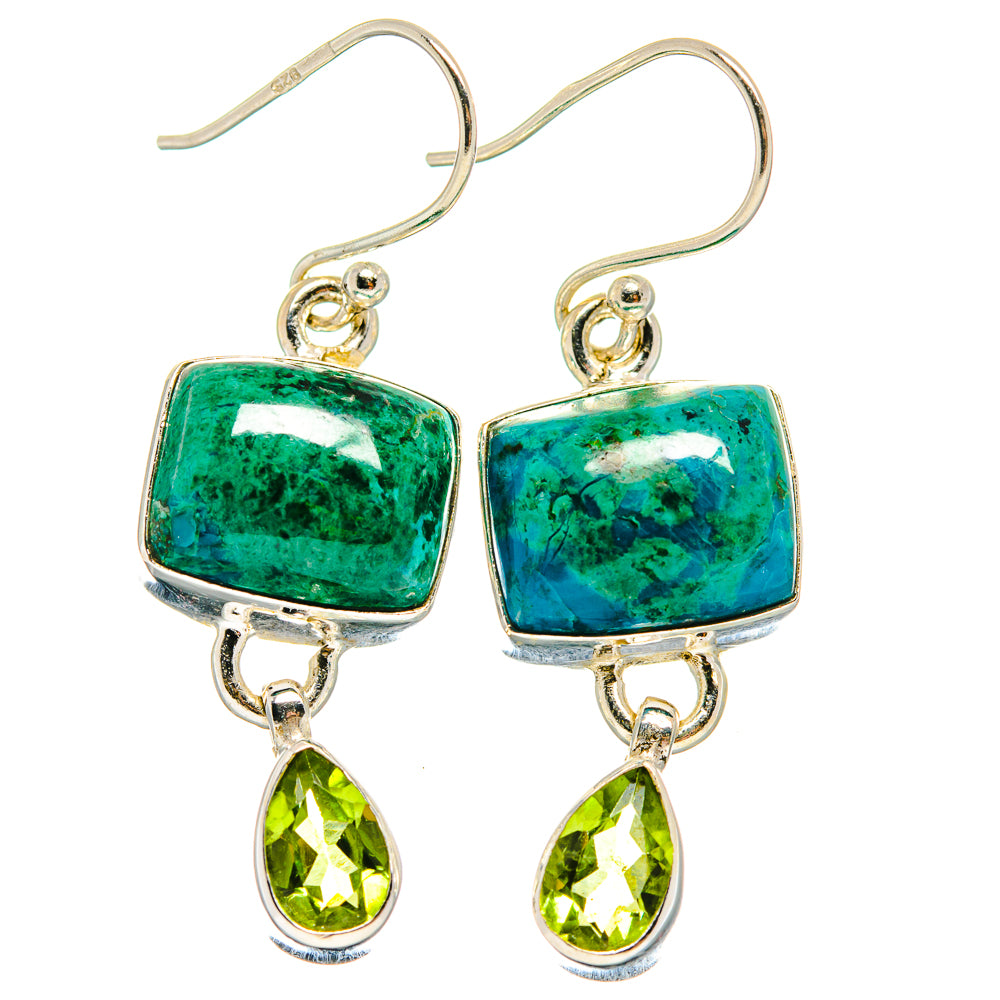 Chrysocolla Earrings handcrafted by Ana Silver Co - EARR424340