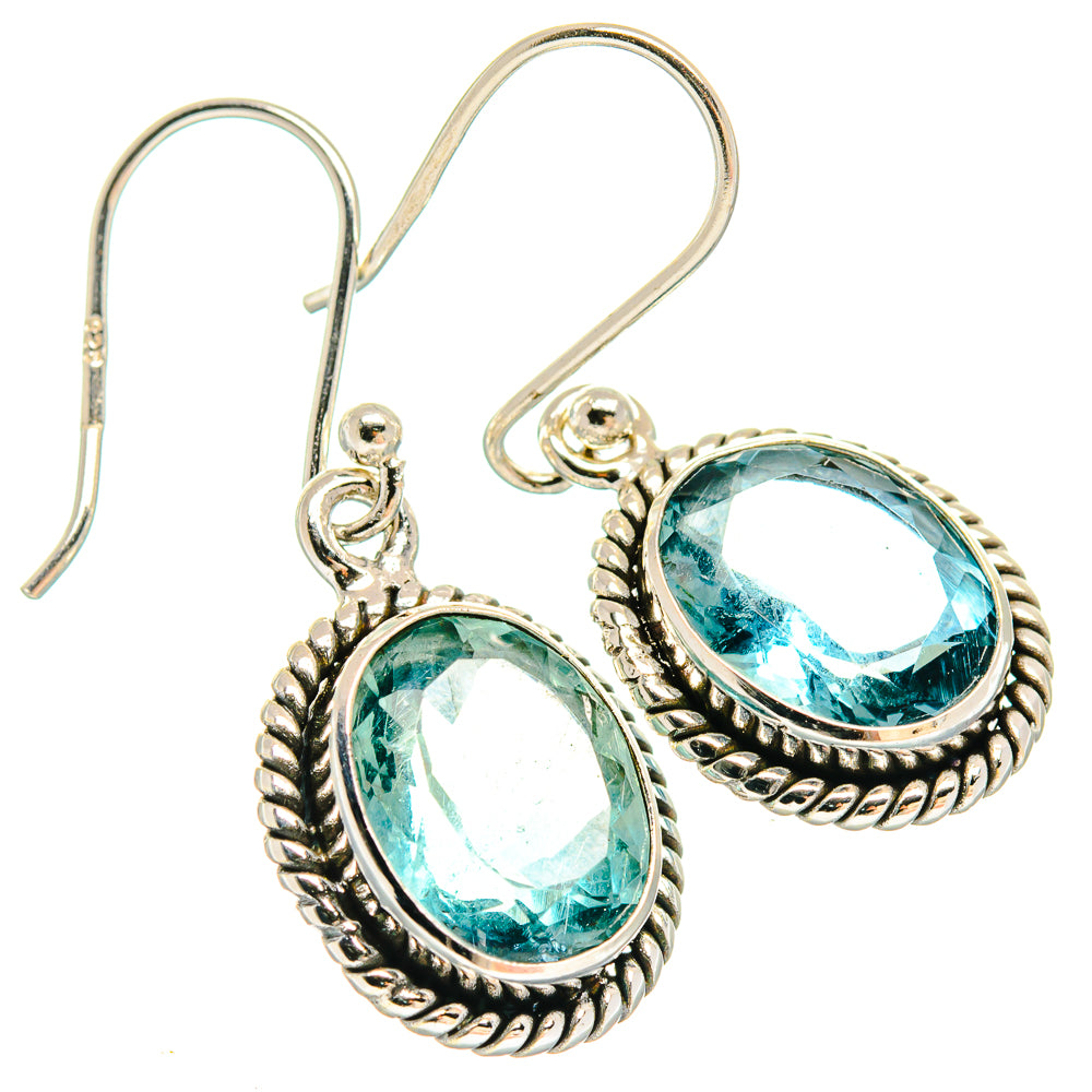 Blue Topaz Earrings handcrafted by Ana Silver Co - EARR424448