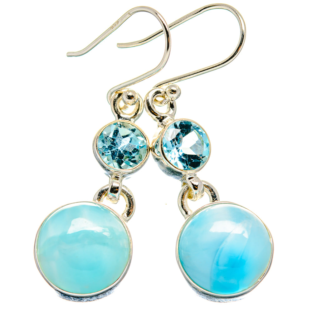 Larimar Earrings handcrafted by Ana Silver Co - EARR424464