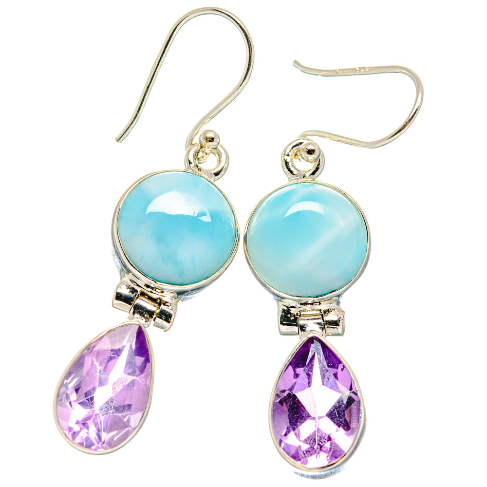 Larimar Earrings handcrafted by Ana Silver Co - EARR424474
