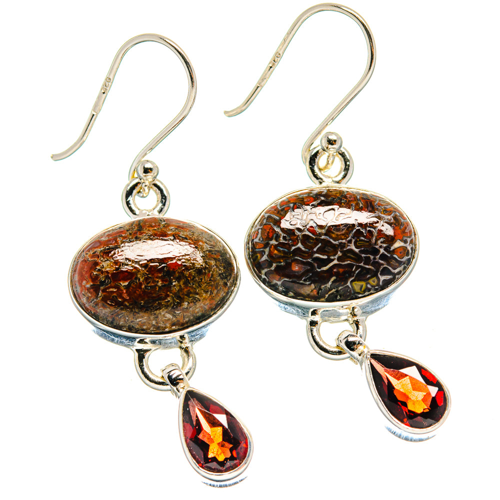 Dinosaur Bone Earrings handcrafted by Ana Silver Co - EARR424494