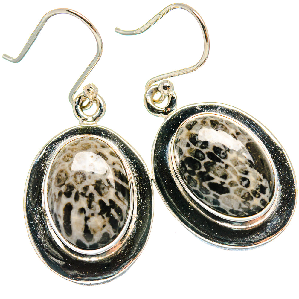 Stingray Coral Earrings handcrafted by Ana Silver Co - EARR424502