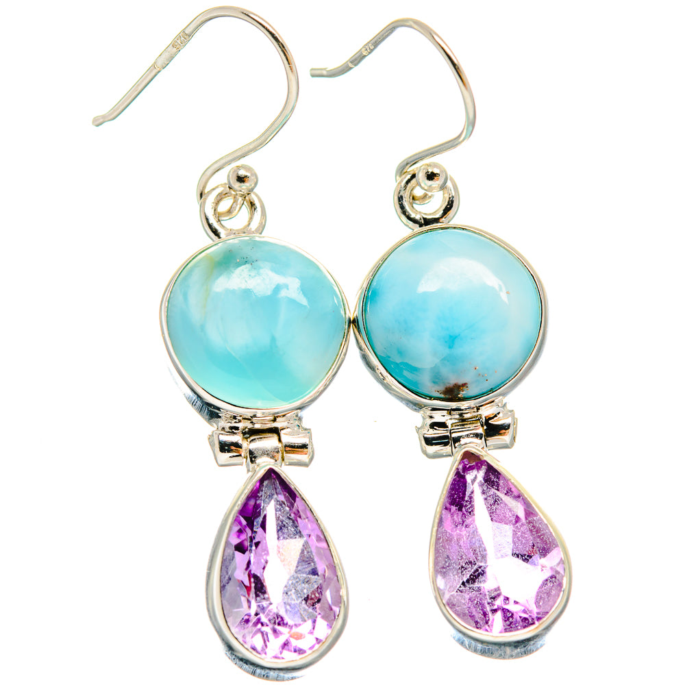 Larimar Earrings handcrafted by Ana Silver Co - EARR424531