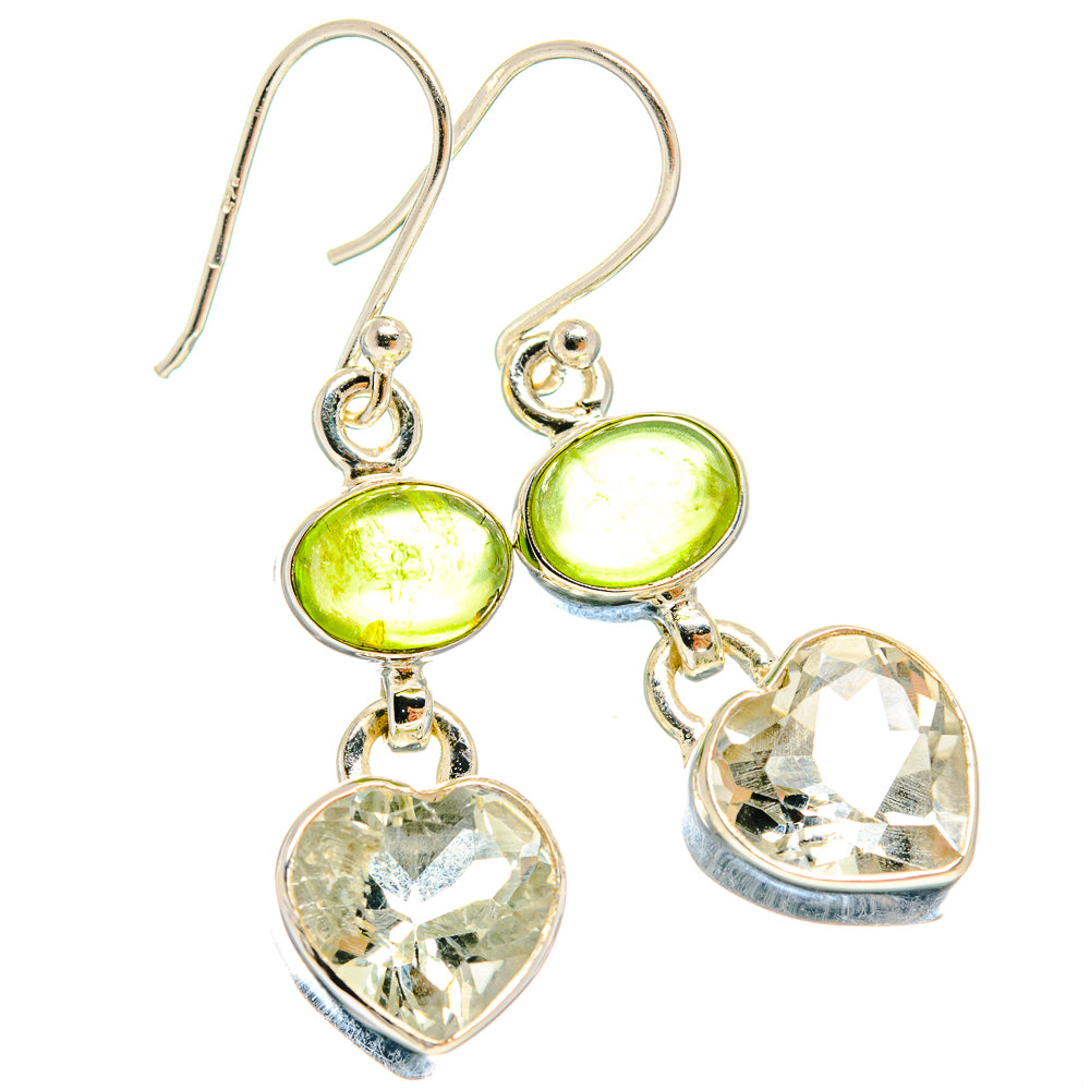 White Quartz Earrings handcrafted by Ana Silver Co - EARR424550
