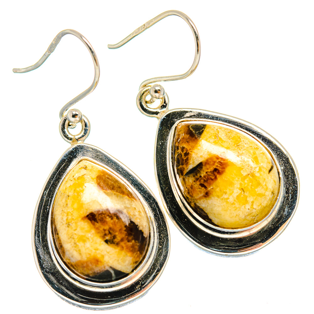 Septarian Nodule Earrings handcrafted by Ana Silver Co - EARR424552 - Photo 2