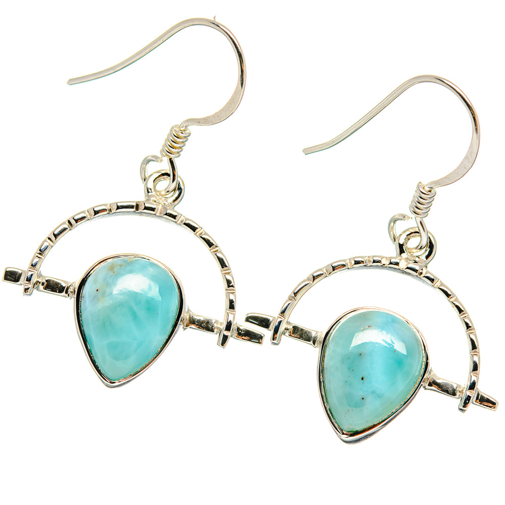 Larimar Earrings handcrafted by Ana Silver Co - EARR424597
