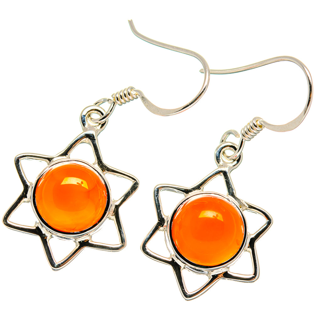Carnelian Earrings handcrafted by Ana Silver Co - EARR424601
