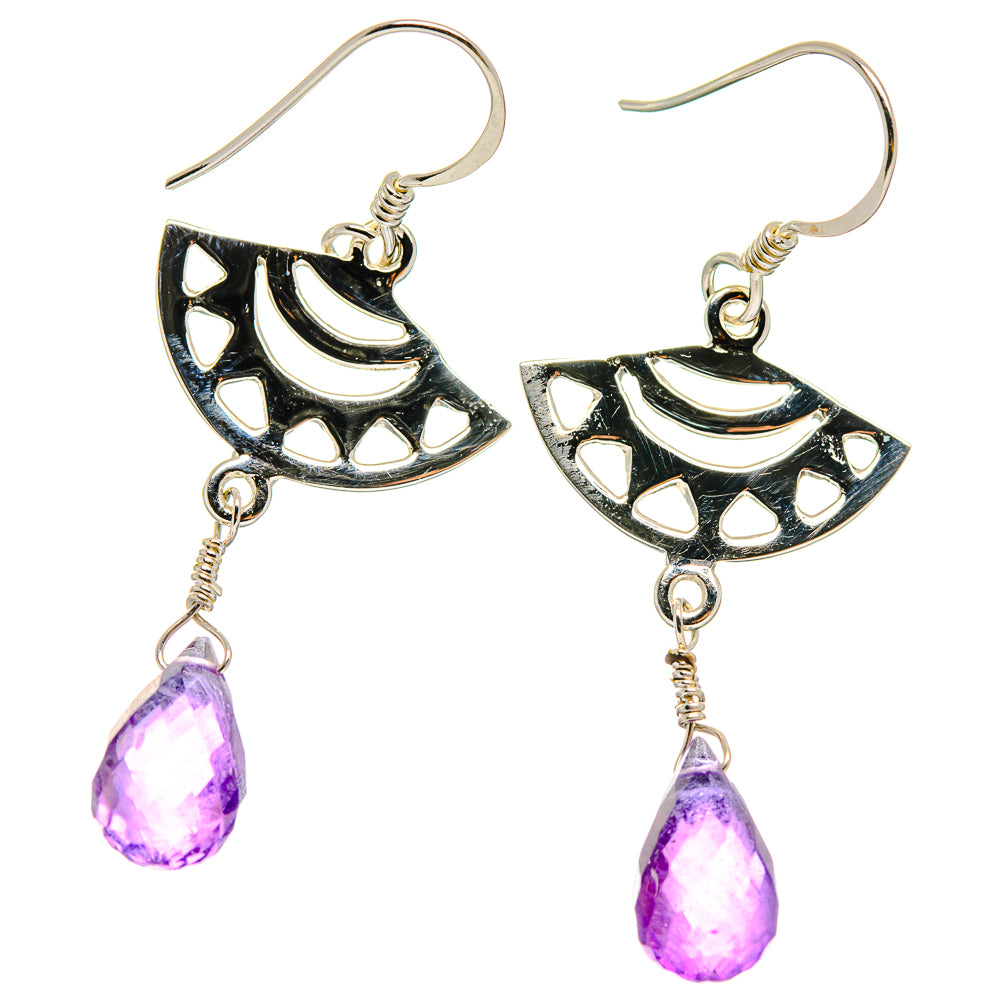 Amethyst Earrings handcrafted by Ana Silver Co - EARR424616