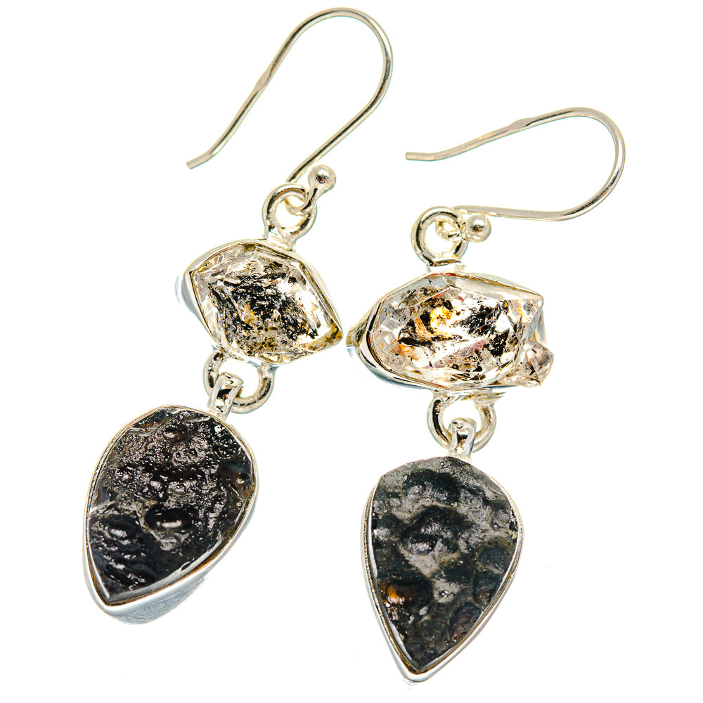 Tektite Earrings handcrafted by Ana Silver Co - EARR424634