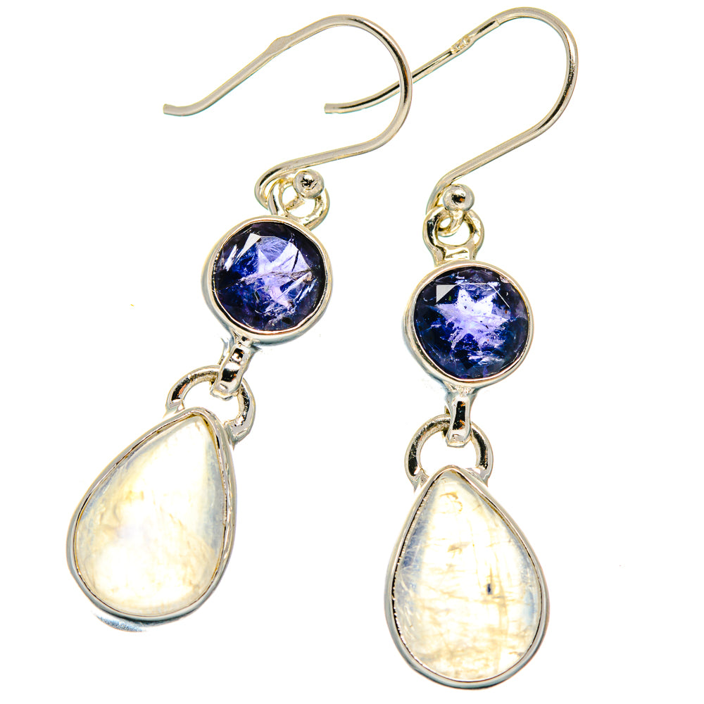 Rainbow Moonstone Earrings handcrafted by Ana Silver Co - EARR424647 - Photo 2