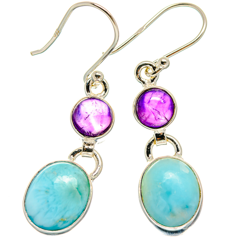 Larimar Earrings handcrafted by Ana Silver Co - EARR424651 - Photo 2