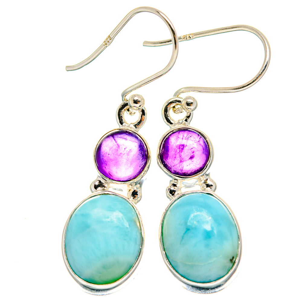 Larimar Earrings handcrafted by Ana Silver Co - EARR424660 - Photo 2