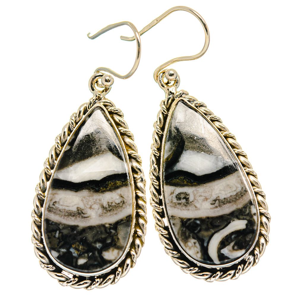 Pinolith Jasper Earrings handcrafted by Ana Silver Co - EARR424675