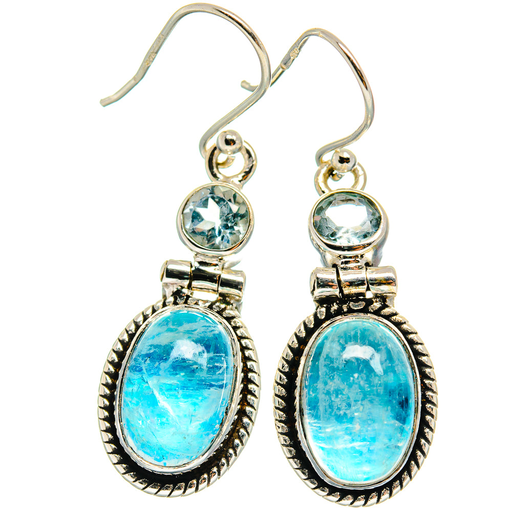 Rainbow Moonstone Earrings handcrafted by Ana Silver Co - EARR424735