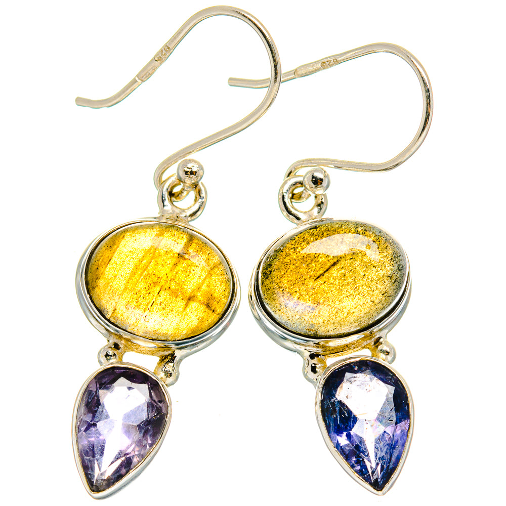 Labradorite Earrings handcrafted by Ana Silver Co - EARR424749